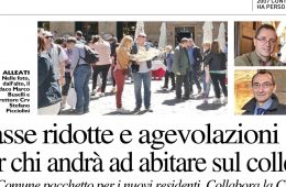 La Nazione: “Tasse ridotte e agevolazioni per chi andrà ad abitare sul colle”