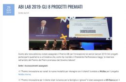 Azienda Banca: “ABI LAB 2019: Gli 8 progetti premiati”