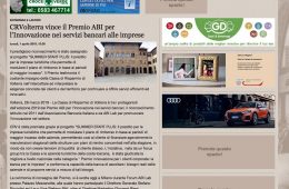 La Gazzetta di Lucca: “CRVolterra vince il Premio ABI per l’Innovazione nei servizi bancari alle imprese”