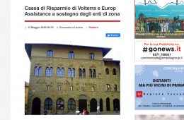 “Go News”: Cassa di Risparmio di Volterra e Europ Assistance a sostegno degli enti di zona