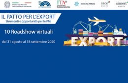 ROADSHOW GRATUITI SUL PATTO PER L’EXPORT – RIVEDI LA DIRETTA