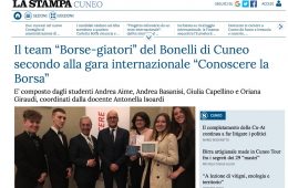 LaStampa.it – Cuneo: “Il team ‘Borse-giatori’ del Bonelli di Cuneo secondo alla gara internazionale di ‘Conoscere la Borsa’”