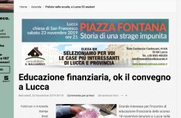 “Lucca in Diretta”: Educazione finanziaria, ok il convegno a Lucca