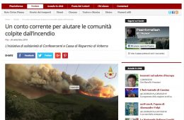 PisaInforma.it: “Un conto corrente per aiutare le comunità colpite dall’incendio”