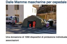 “Qui News”: Dalle mamme mascherine per ospedale e Auxilium